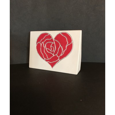 Mini tablou de birou "Heart Rose" Mini tablou de birou "Heart Rose"