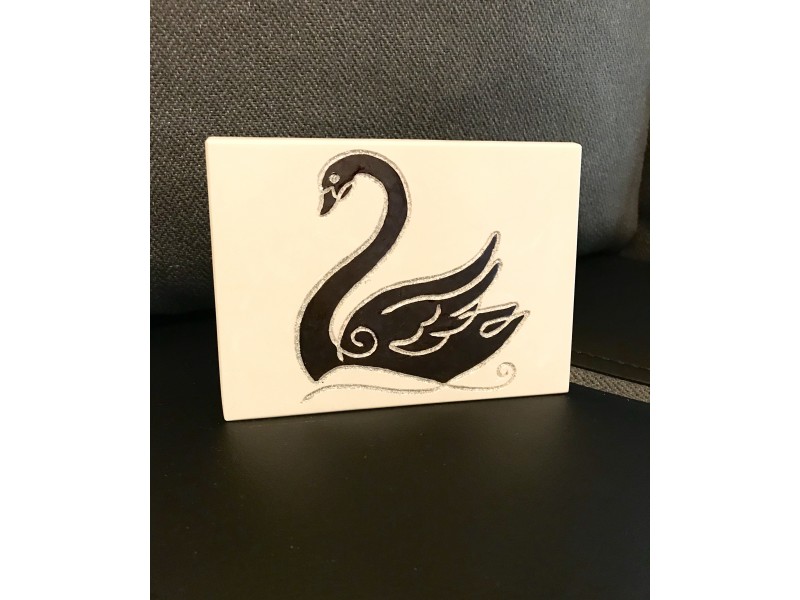 Mini tablou de birou "Lebada neagra" Mini tablou de birou "Lebada neagra"