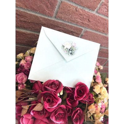 Plic "Trandafiri Verde Pastel" Plic "Trandafiri Verde Pastel"