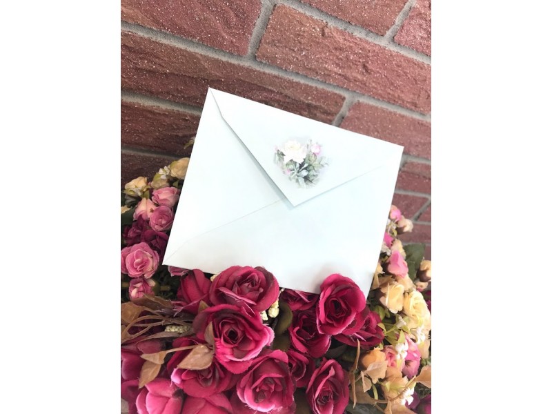 Plic "Trandafiri Verde Pastel" Plic "Trandafiri Verde Pastel"